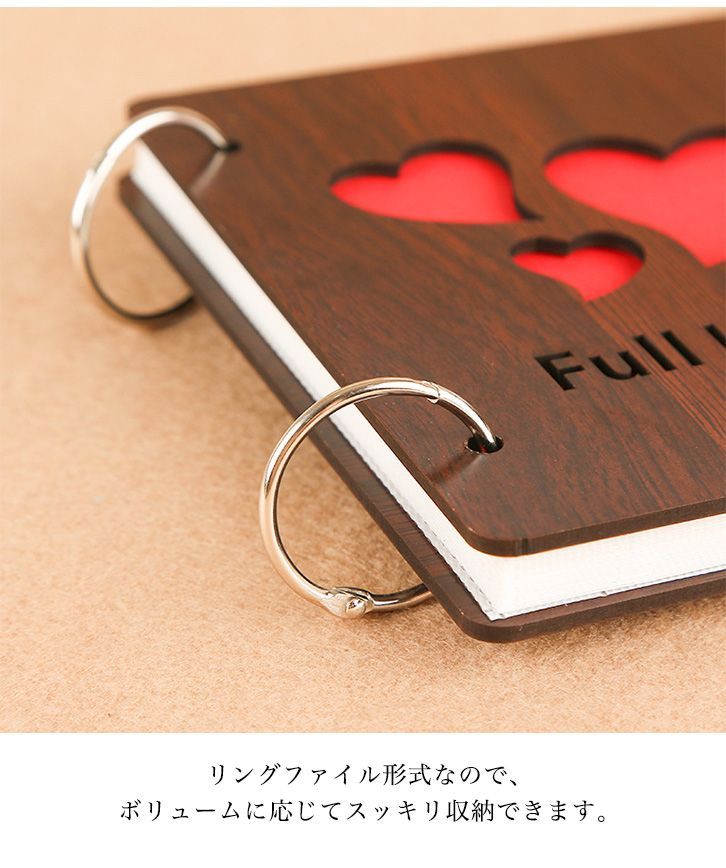 メルカリshops 木製チェキアルバム 木製カバー 結婚式 出産などのプレゼントに