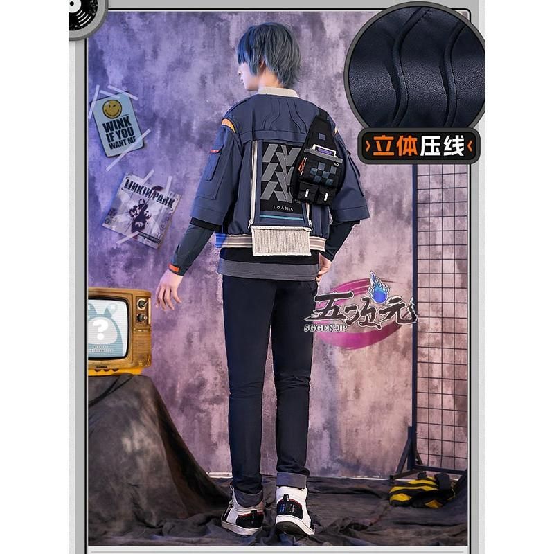 ♥ 三分妄想 ゼンレスゾーンゼロ コスプレ 繩匠哲 アキラ 男主人公 衣装 ウィッグ 靴 追加可 CS1003BJ 文化祭