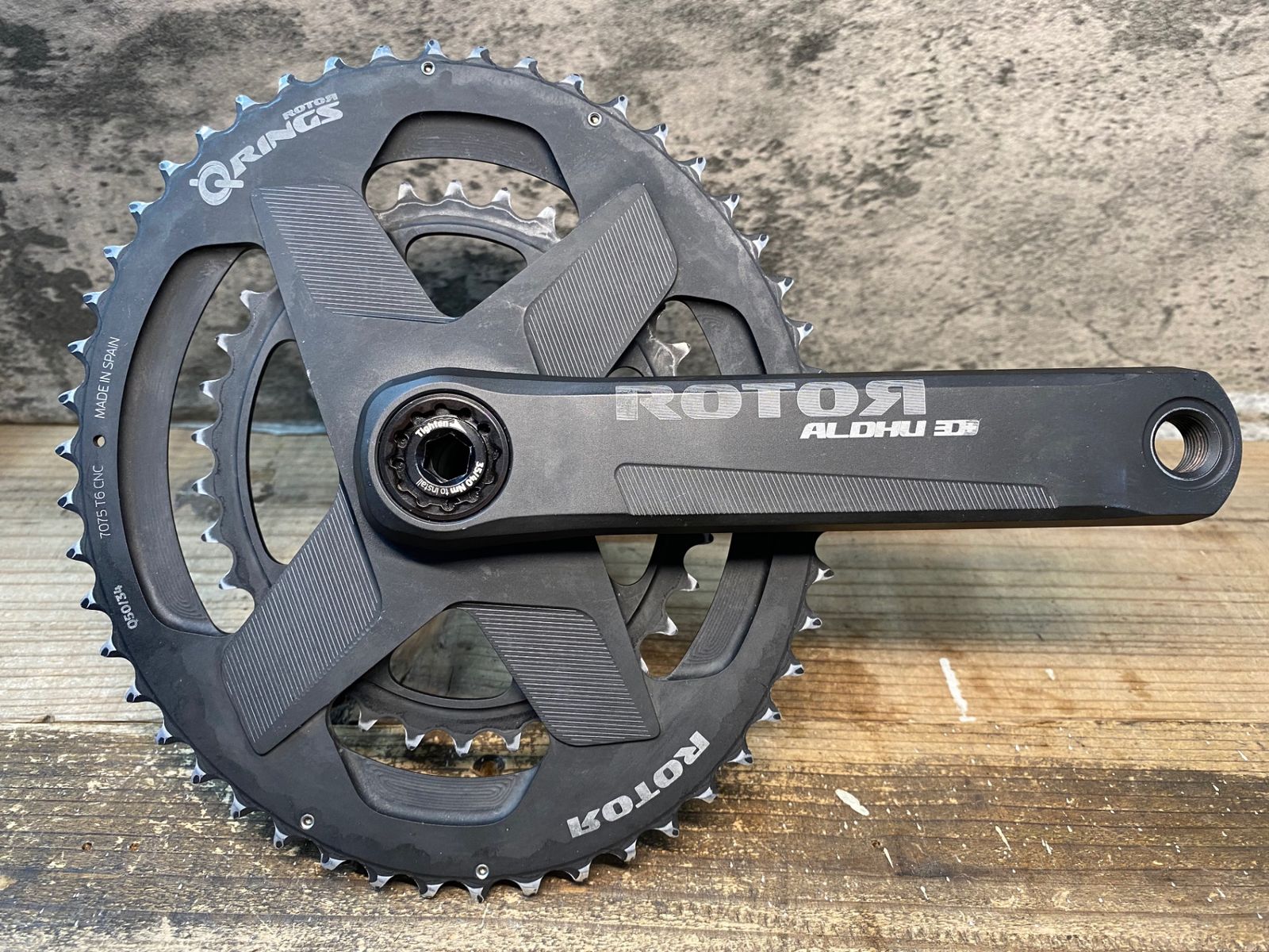 ROTOR ALDHU 3D+ クランク 172.5mm POWER2MAX付き ALDHU ROTOR 172.5mm