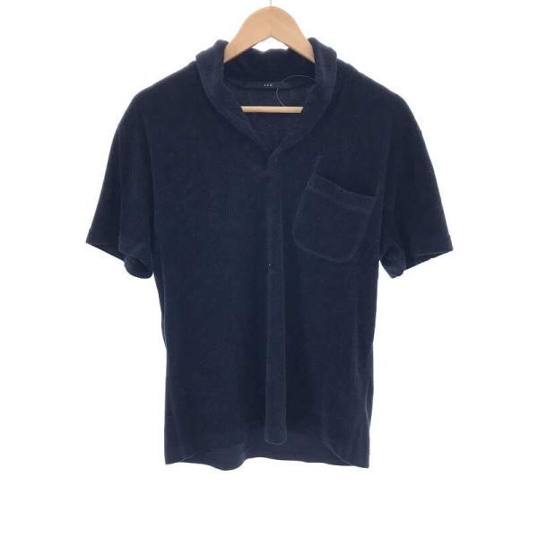 AKMエーケーエムSHAWLSKIPPERPOLOSHIRTスキッパーパイルポロシャツネイビーサイズ:Lメンズ