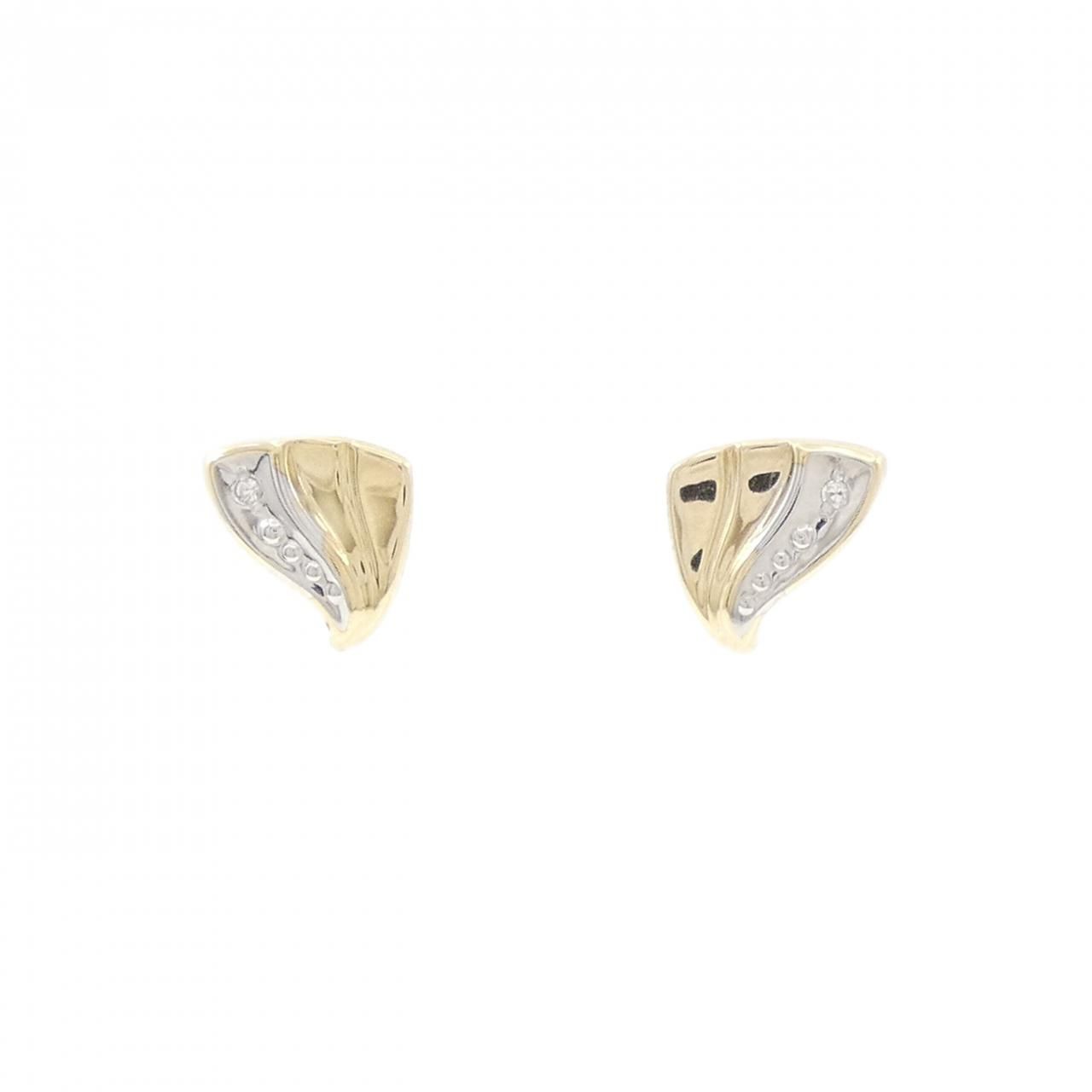 585YG|585WG ダイヤモンド ピアス