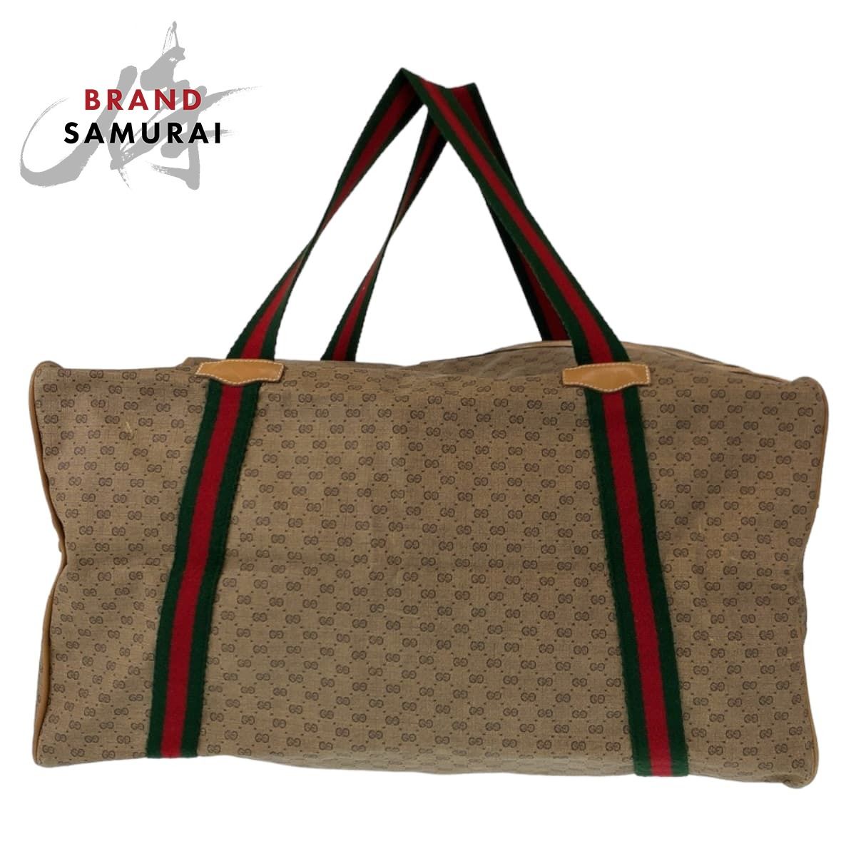 グッチ GUCCI シェリーラインボストンバッグ　GG柄 オールドグッチ ボストンバッグ GG柄 シェリーライン