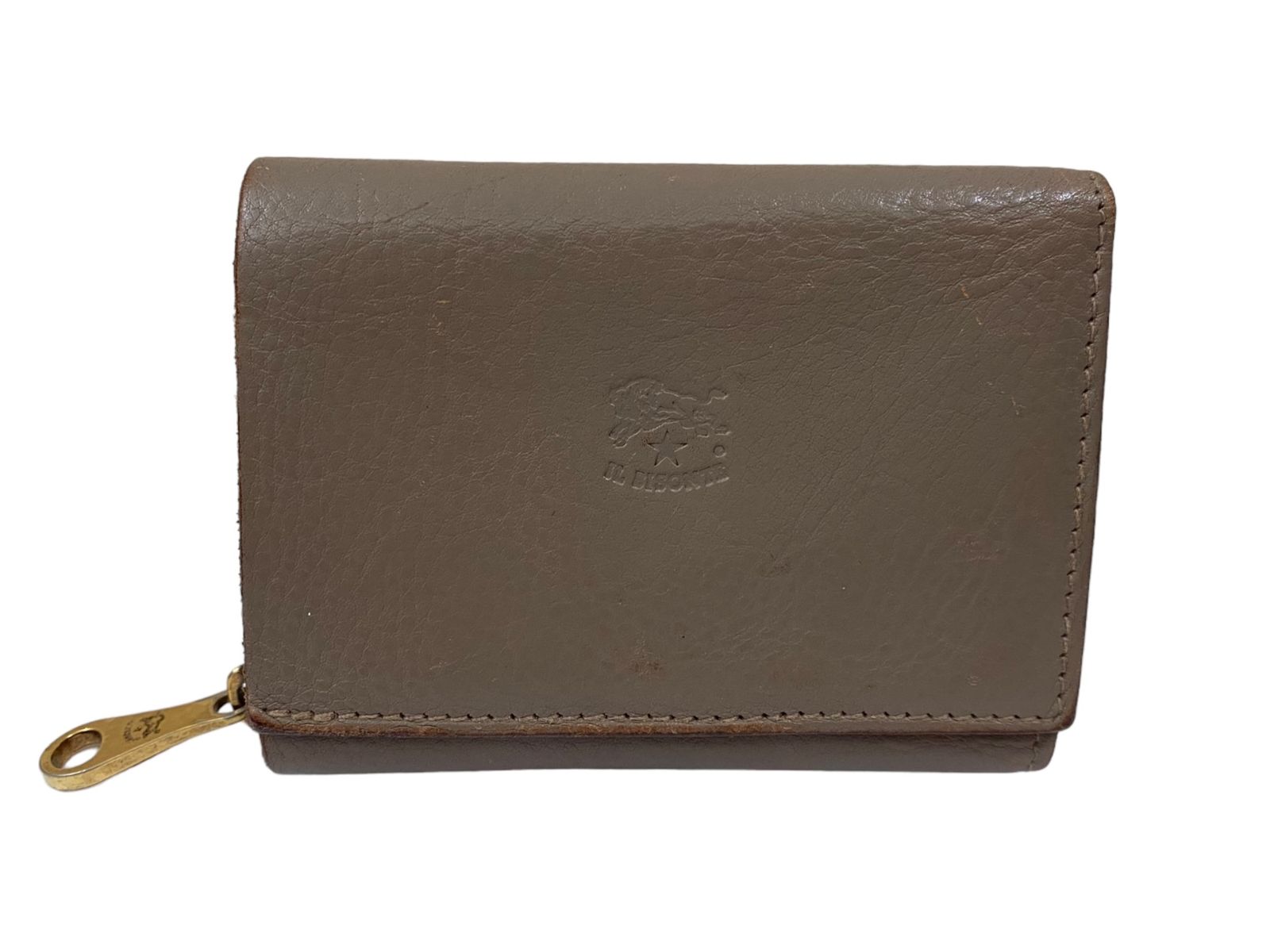 IL BISONTE (イルビゾンテ) 三つ折り財布 ミニウォレット ラウンド