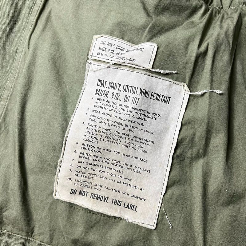 60s 60年製 US ARMY 米軍実物 M-51 フィールド ジャケット XS-R