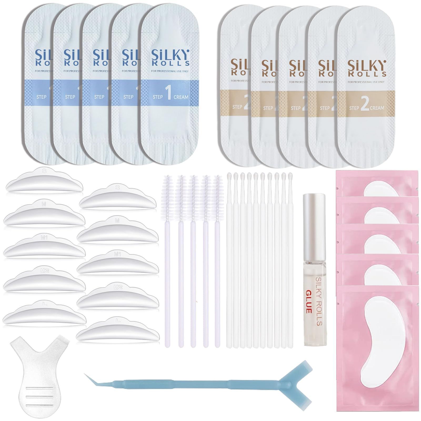 SILKY ROLLS 付けまつ毛カールセット ｜ 日本語説明書付き