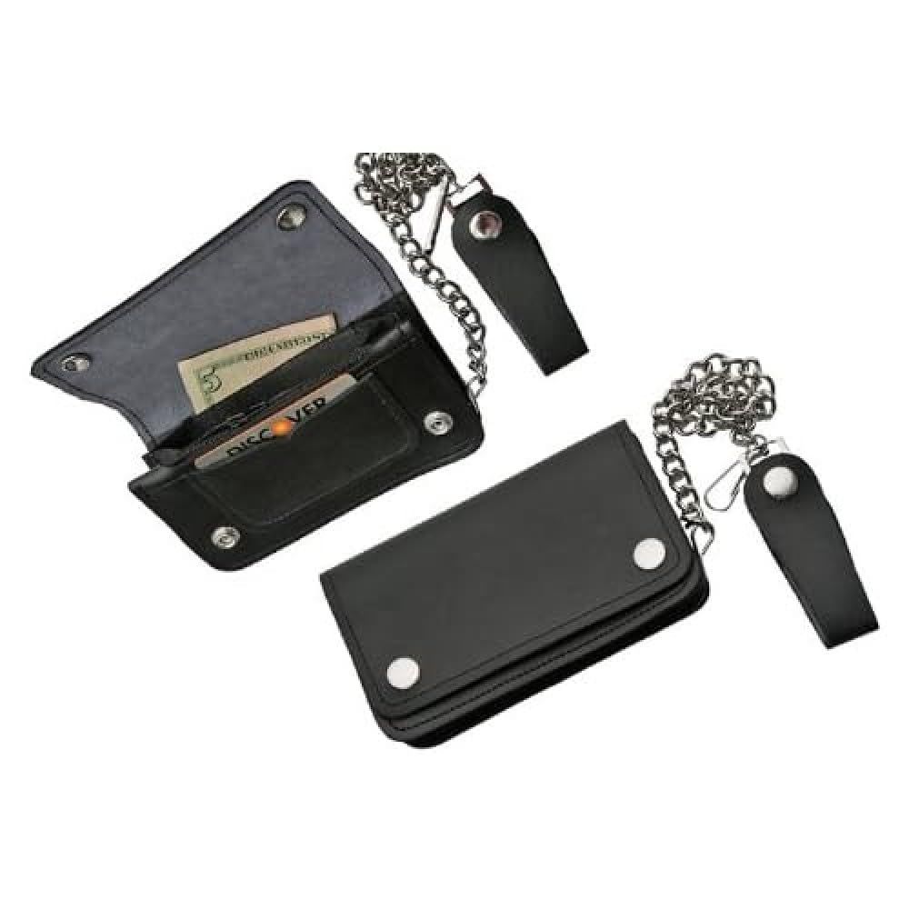 SZCO Suppliesバイカーウォレット、S、ブラック 