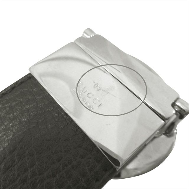 メンズ 美品 グッチ GUCCI リバーシブル ベルト バックル レザー GG