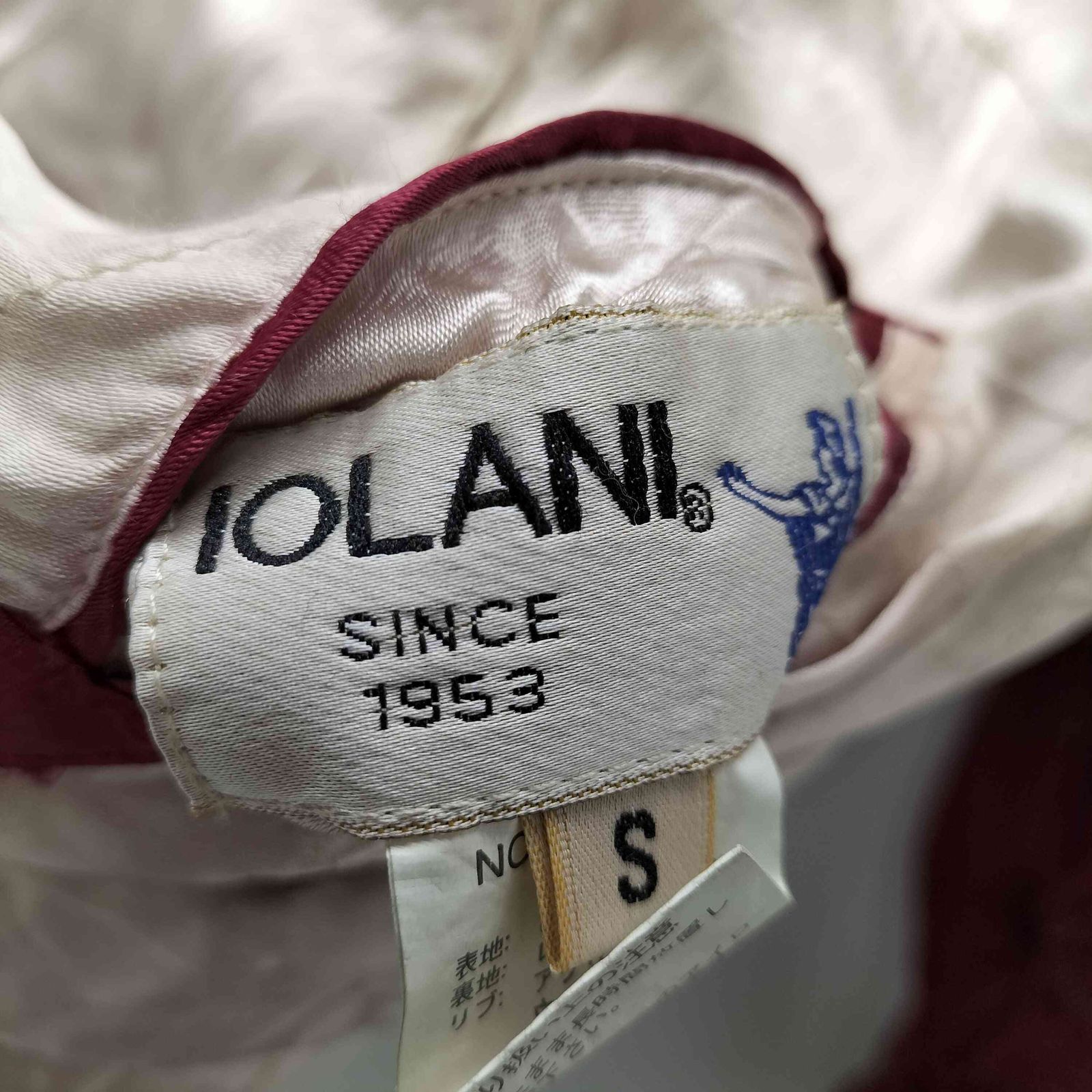 イオラニ IOLANI 居楽仁 うさぎ 兎 刺繍 裏地キルティング