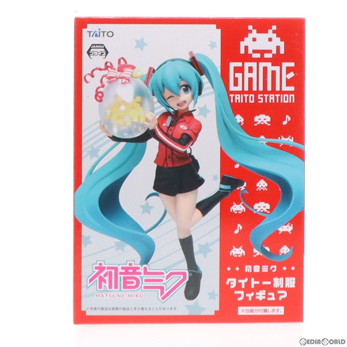 タイトー限定 初音ミク タイトー制服 フィギュア キャラクター・ボーカル・シリーズ01 初音ミク×スペースインベーダー プライズ タイトー