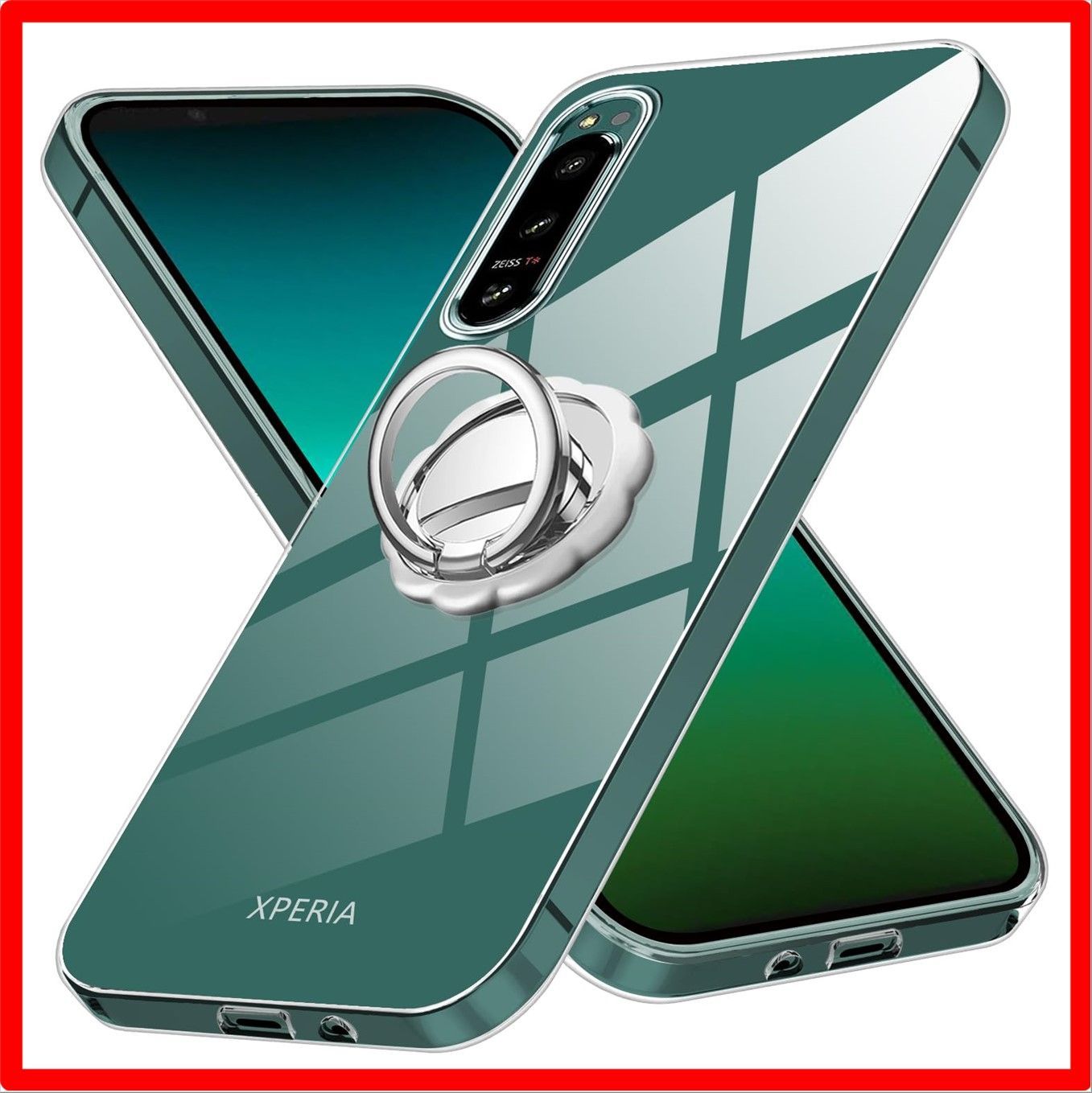 【送料無料 】 GULEIYAA Xperia 5 IV ケース クリア リング付き スマホケース Xperia5 iv SO-54C / SOG09 /A20