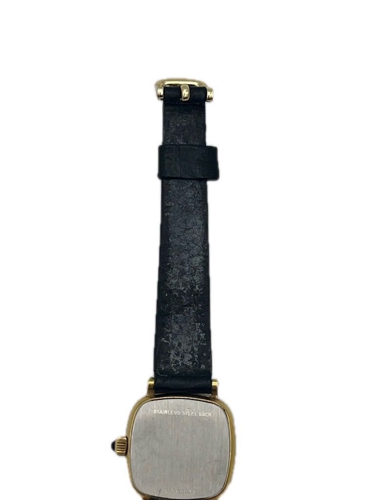▽LONGINES ロンジン クォーツ腕時計 ゴールド文字盤 不動品
