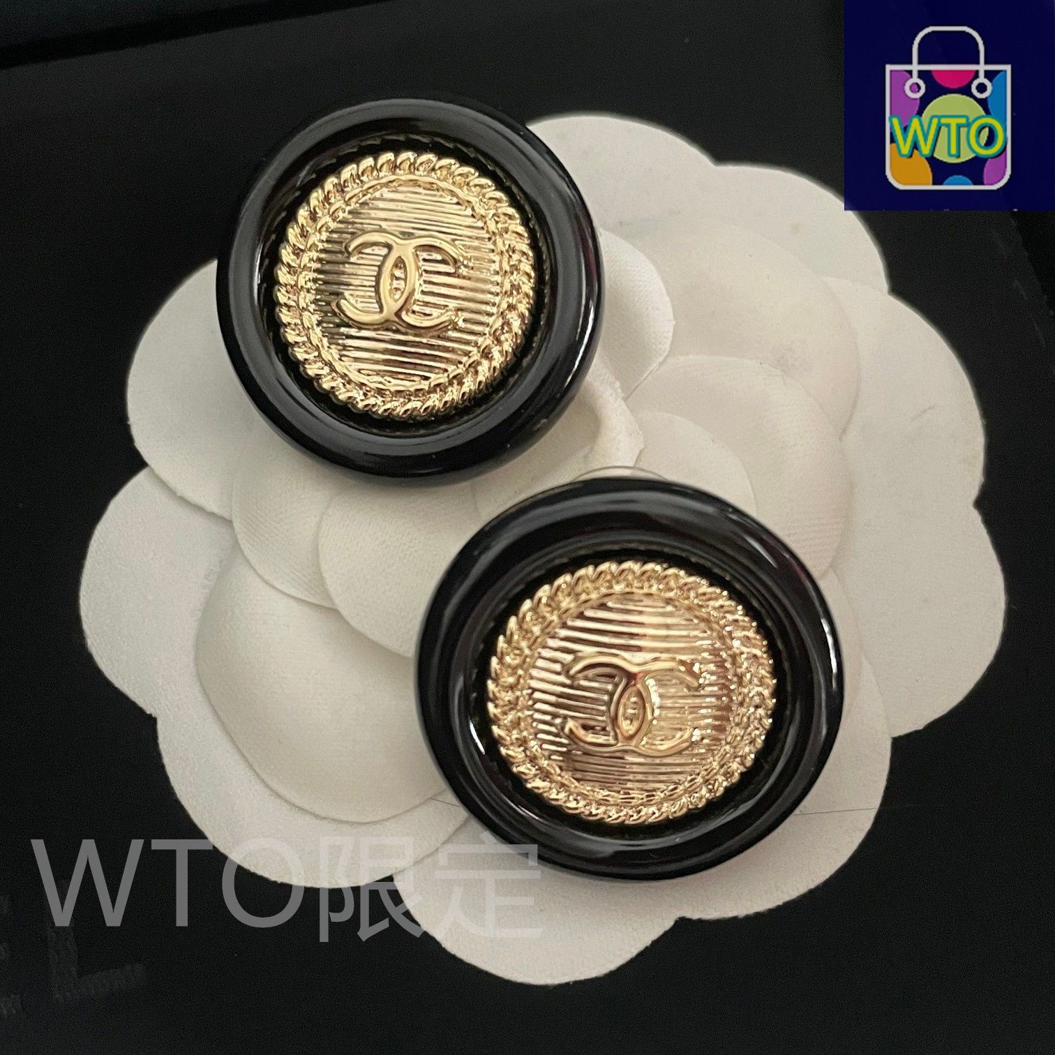 シャネルイヤリング　ビンテージ 今日WTO】Chanel シャネル ヴィンテージ ダブル C イヤリング