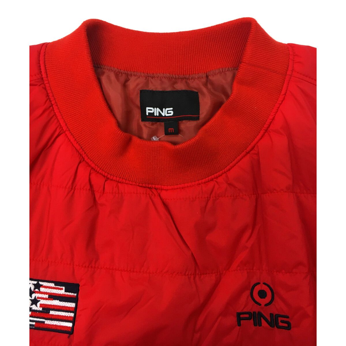 中古 レディース ピン PING スニードジャック M 赤 レッド 中綿入り