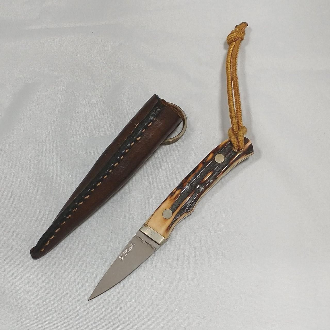 Y.KATOH ナイフ 刃渡り5CM ケース付き Y.KATOH Knife 5cm Blade with Case
