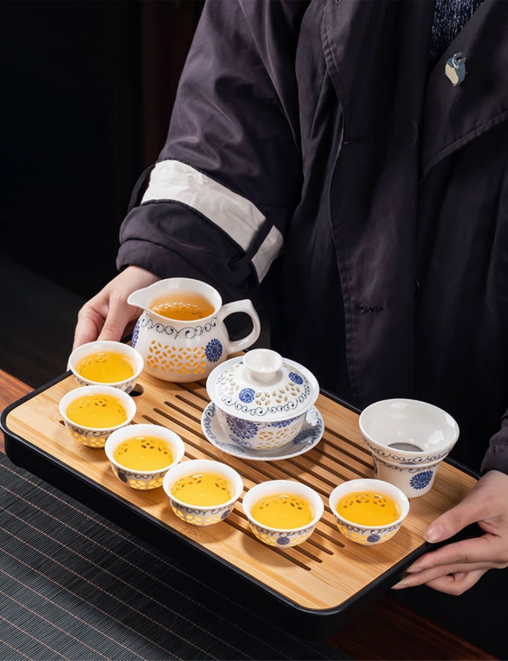 中国　玲瓏茶碗　玩玉　龍紋碗7点　送料込み251222 楽天市場】透かし模様で茶の色が見える玲瓏磁器 玲瓏磁 手作り 陶磁器