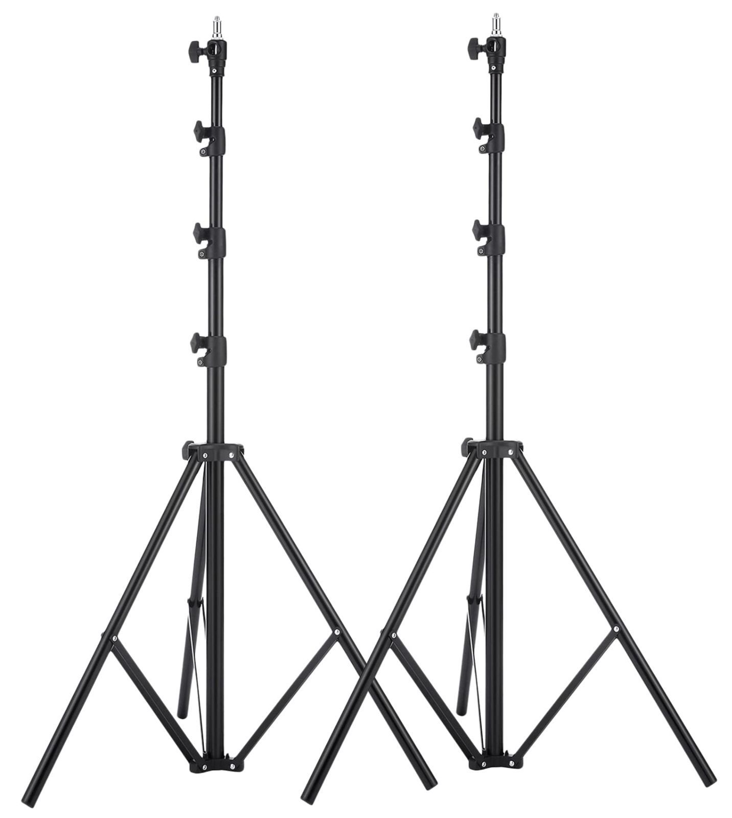 Selens ライトスタンド 280cm エアクッションシステム 1|4-3|8ネジ変換 ヘビーデューティライトスタンド 高さ調節 撮影スタンド ソフトボックス スピートライト ストロボ アンブレラなど対応