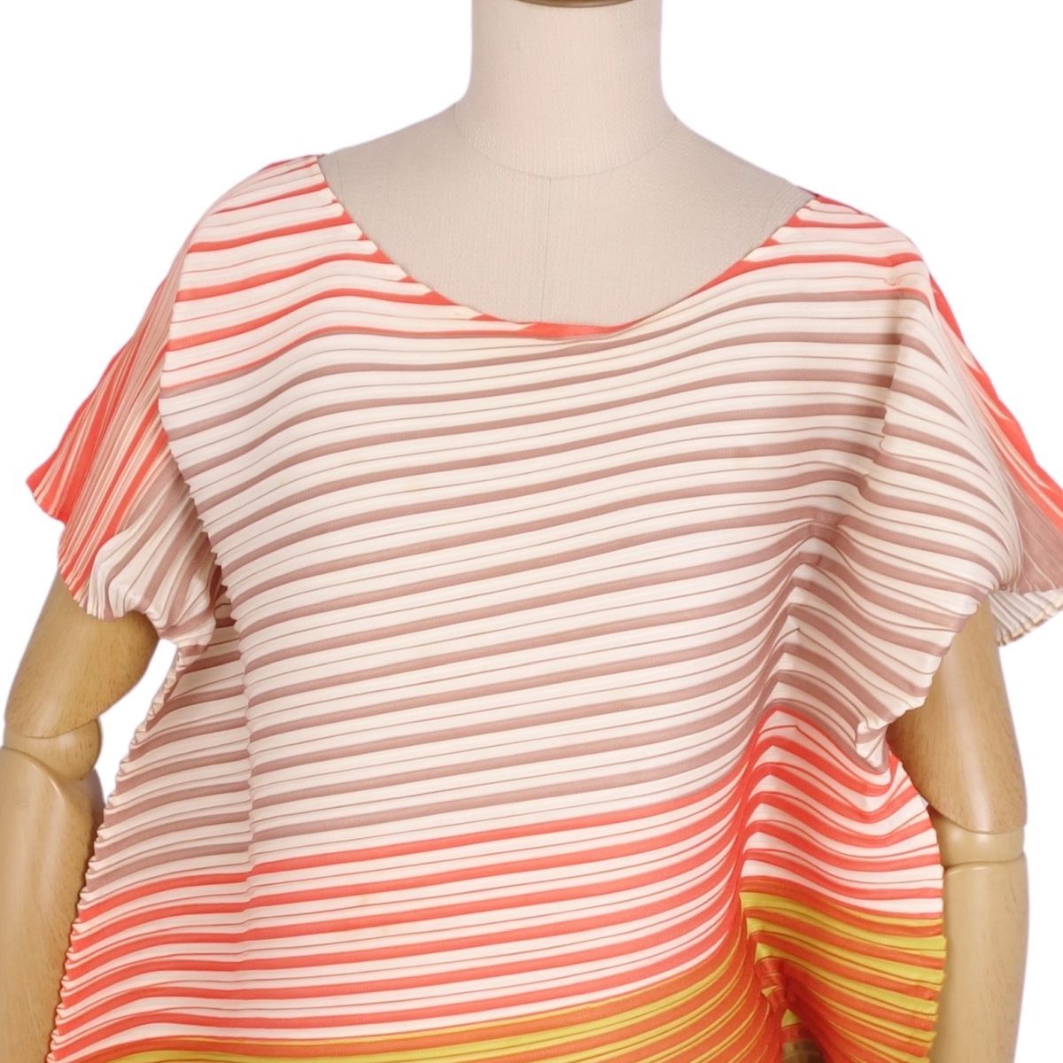 極美品 プリーツプリーズ イッセイミヤケ PLEATS PLEASE シャツ ブ