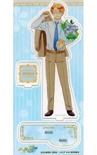 中古】アクリルスタンド・アクリルパネル アメリカ(花束) アクリル