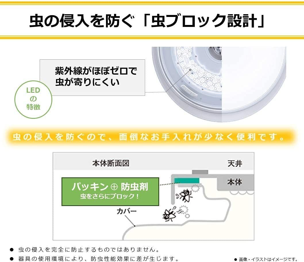 新品 8畳 調光・調色可 リネン柄 HH-CF0871A 目覚めのあかり搭載 寝室