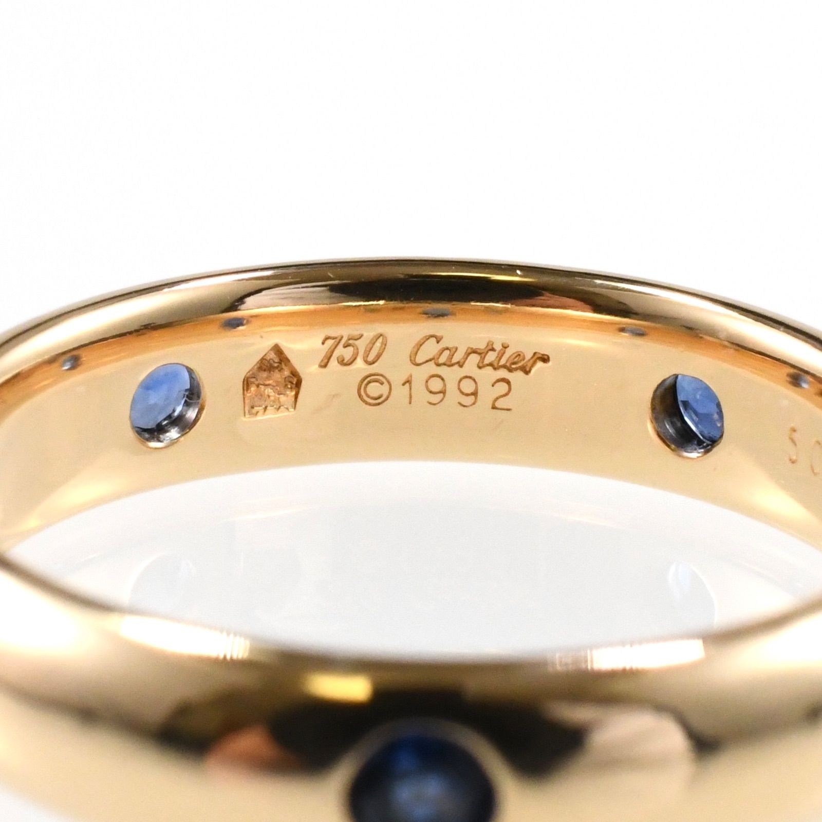 Cartier カルティエ ステラリング サファイア K18YG イエローゴールド