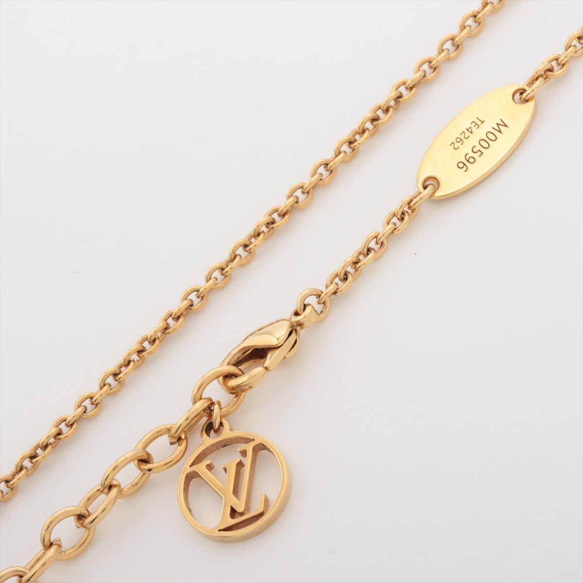 極美品】ルイヴィトンゴールドストーンネックレス コリエ・LVアイコニック