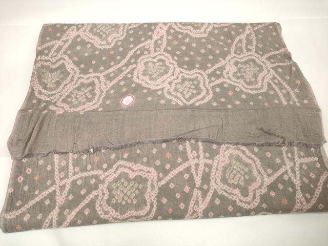 平和屋本店□極上 夏物 浴衣 有松鳴海絞り 反物 着尺 花散らし 綿 逸品