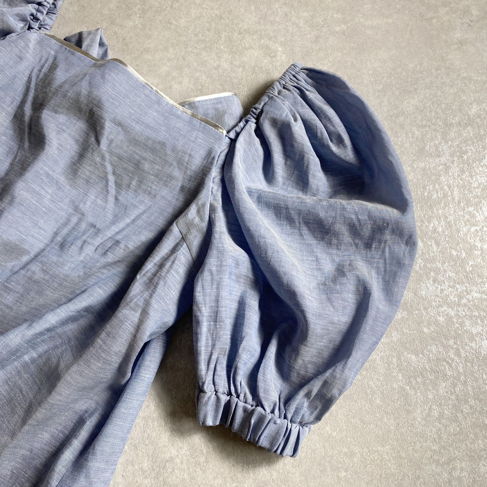 ☆定価49,500円/ケイタマルヤマ/Linen Loan ブラウス バックリボン 