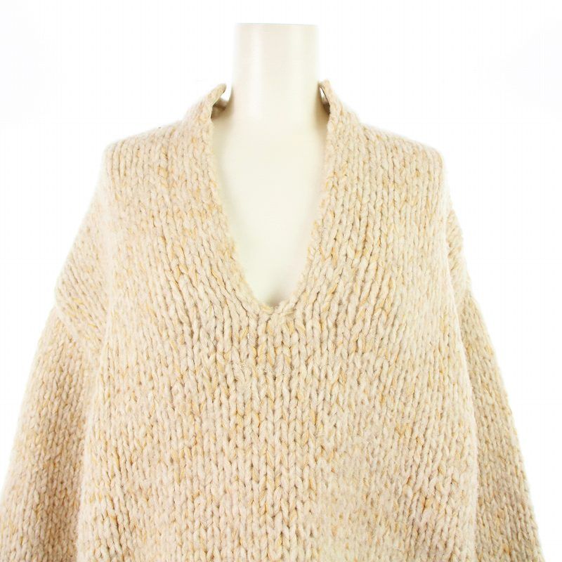 ETRE TOKYO 矢野未希子 ニットプルオーバー ベージュ