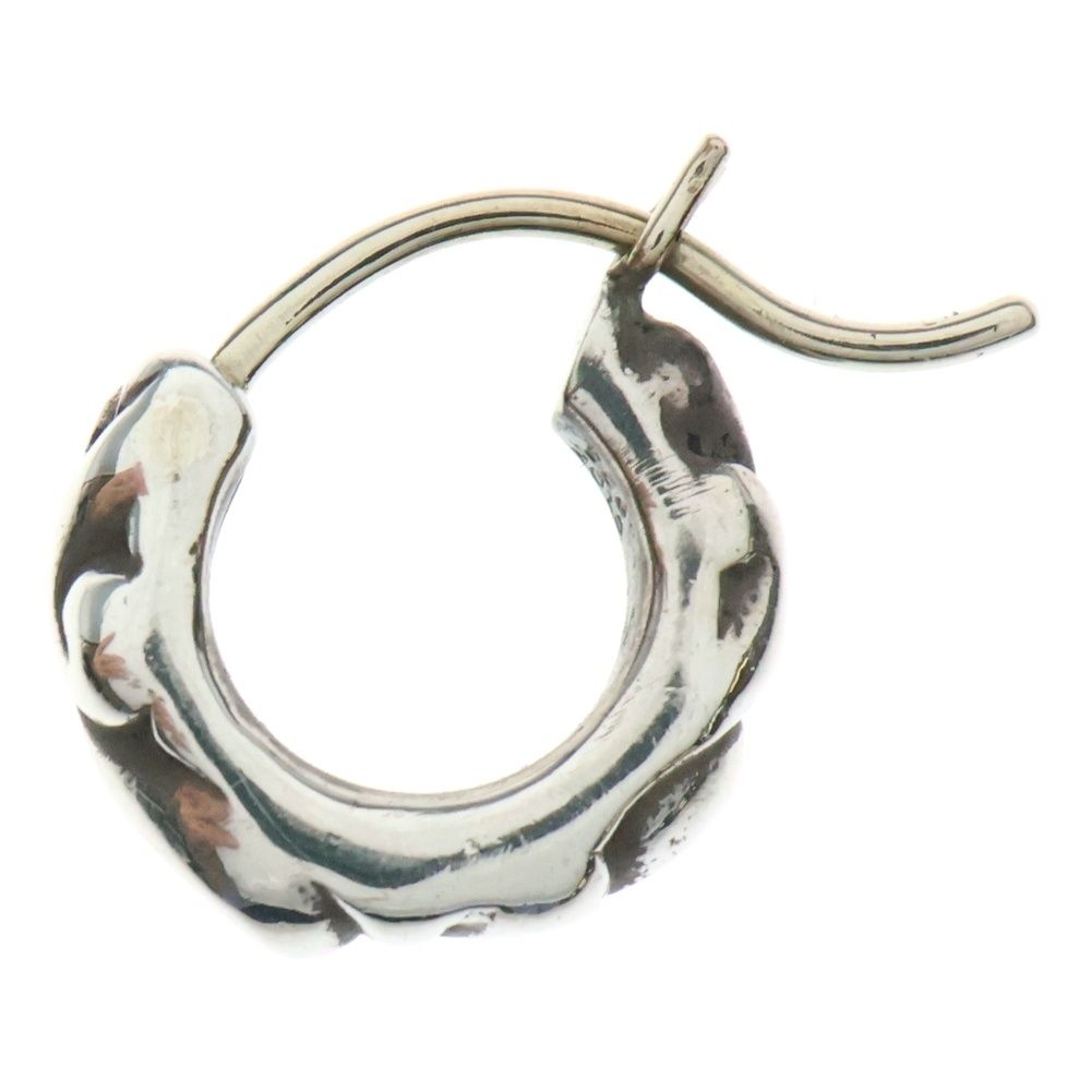 CHROME HEARTS クロムハーツ TNY HOOP SCRL タイニースクロールフープ シルバーピアス シルバー