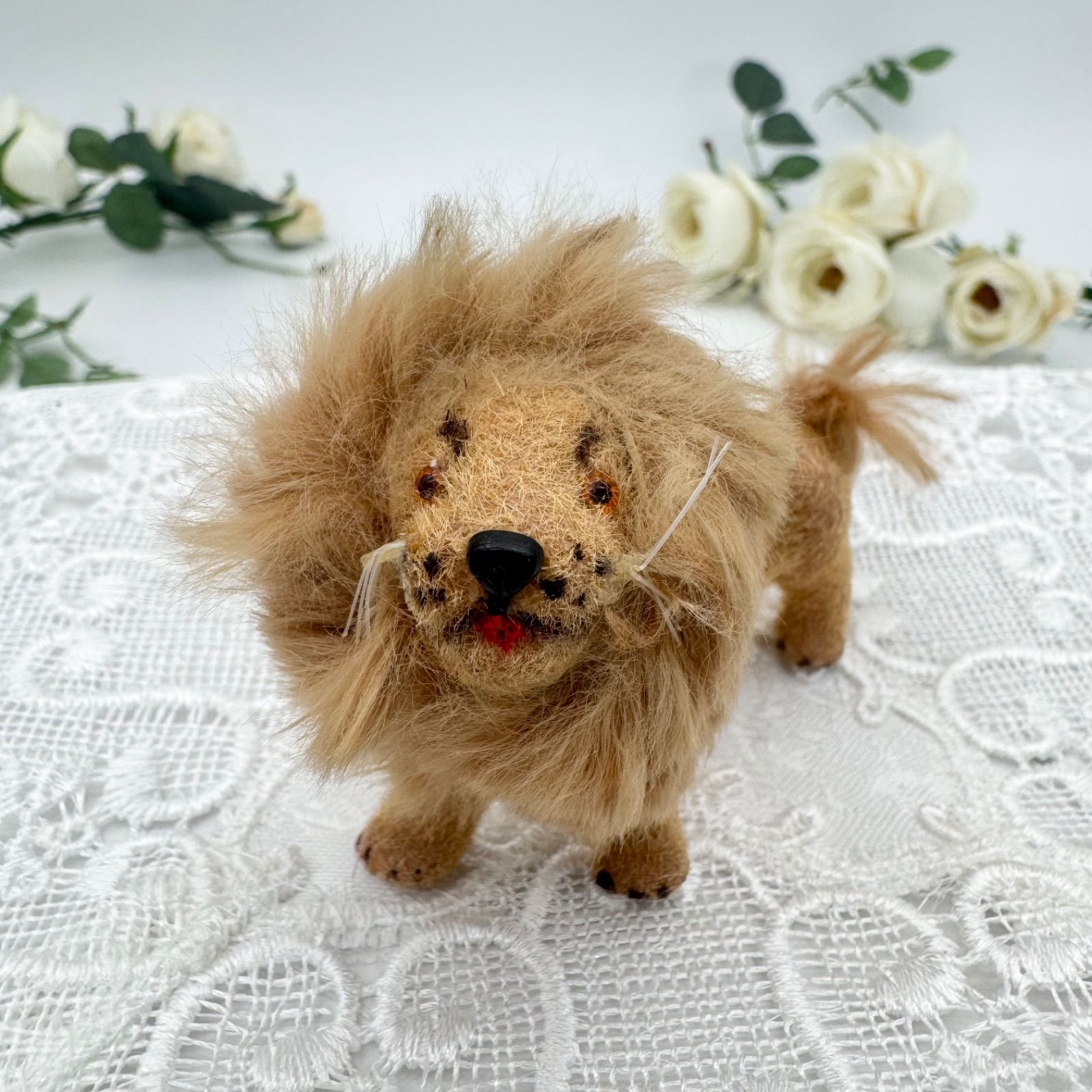 送料無料 西ドイツ ワグナー社 1966年~1983年 figure ライオン Wagner Kunstlerschutz 動物フィギュア ビンテージ|アンティーク