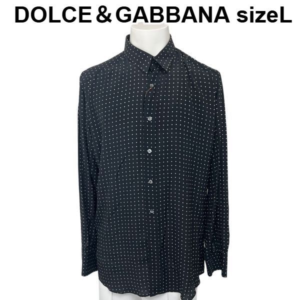 ドルチェ&ガッバーナ シルク 長袖 シャツ ○◇ ドルチェアンドガッバーナ ／ Dolce＆Gabbana 長袖シャツ