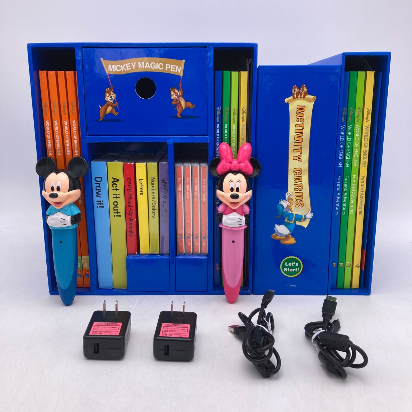 2018年購入 ミッキーマジックペンセット＆アドベンチャーセット ディズニー英語システム DWE Disney ワールドファミリー 中古  1004123 - メルカリ