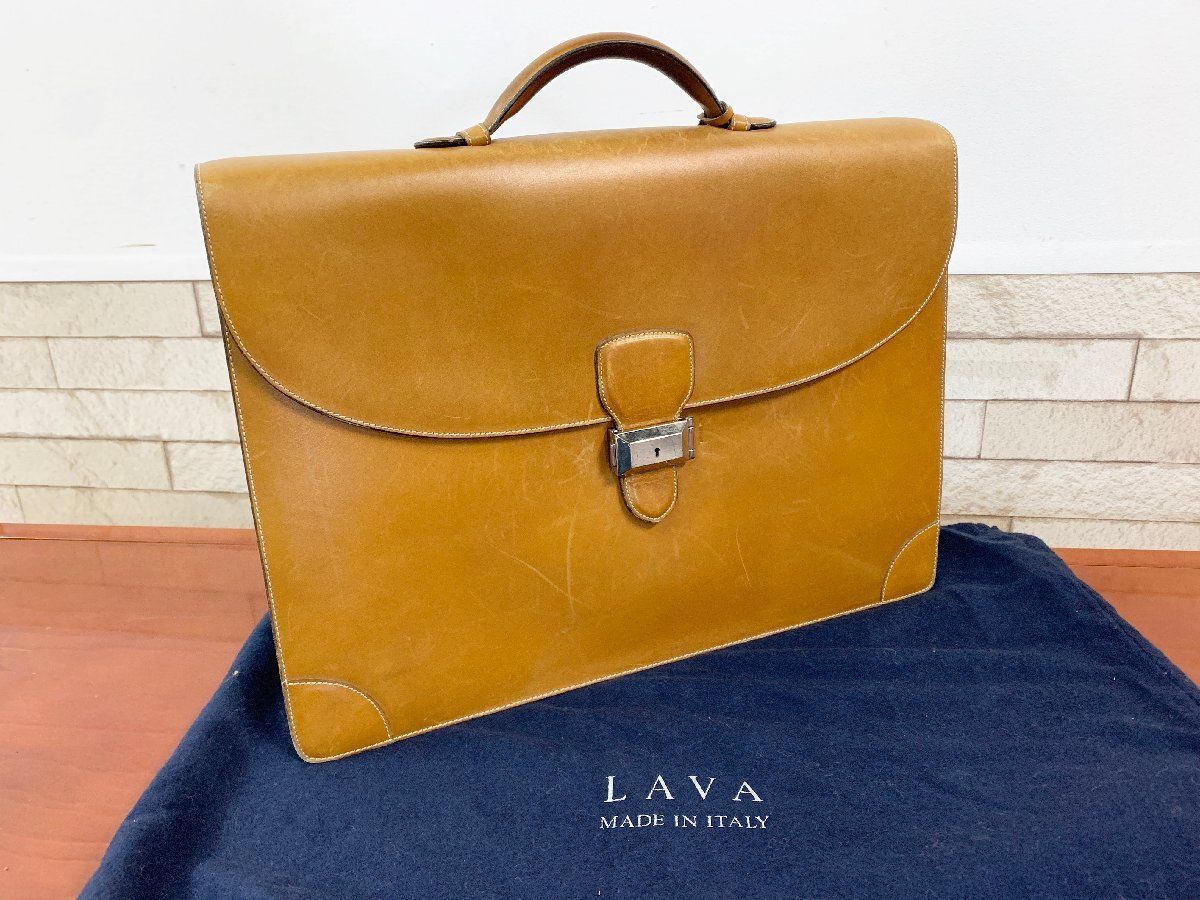 イタリア製 LAVA ラバ ブリーフケース ビジネスバッグ 書類鞄 カバン 