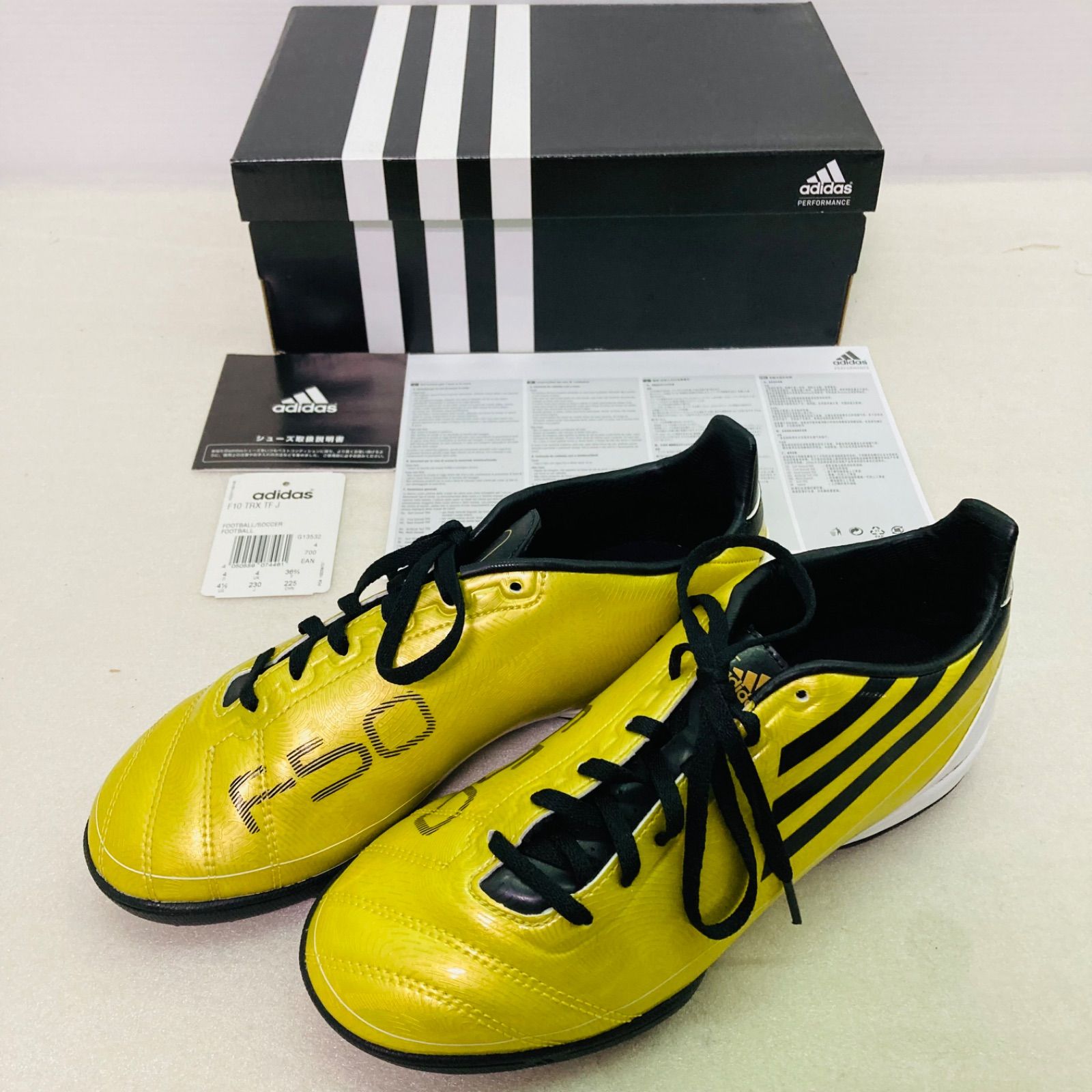 新品】【22.5㎝】adidas F10 TRX TF ジュニア(ゴールド×ブラック