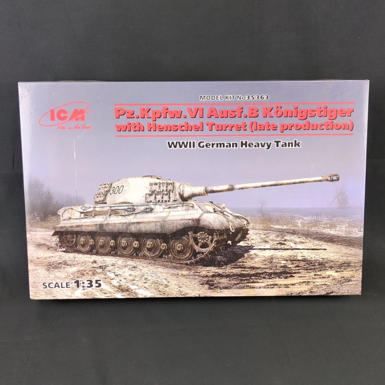 輸入キット 品 ハセガワ | ICM 35363 1|35 ドイツ軍 重戦車 キングタイガー ヘンシェル砲塔 プラモデル