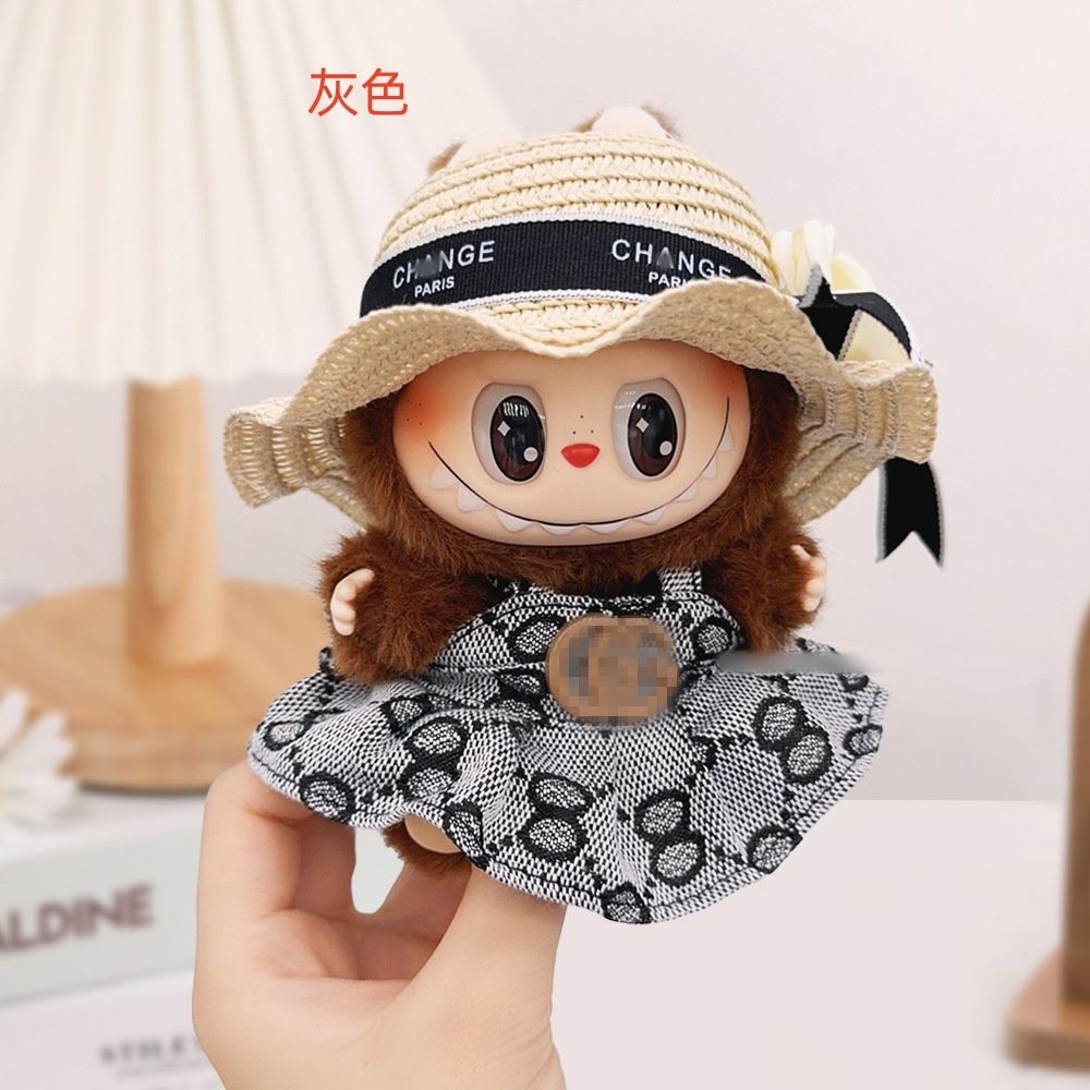 新品3点セット labubuラブブぬいぐるみ服17cm着せ替え着ぐるみの