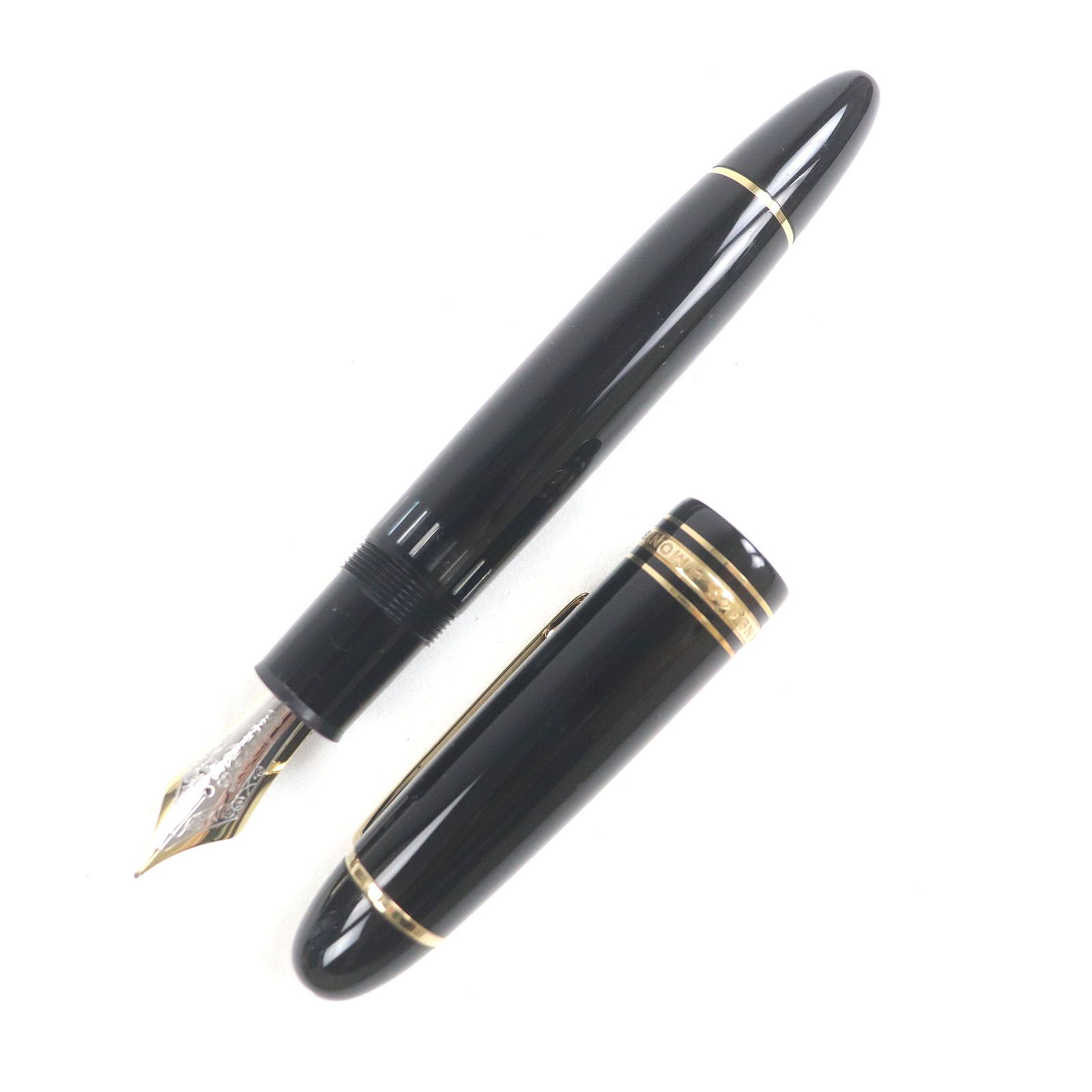 MONTBLANC モンブラン マイスターシュテュック 149 ペン先18K Fニブ キャップ式 万年筆 ブラック ゴールド 西ドイツ製 メンズ