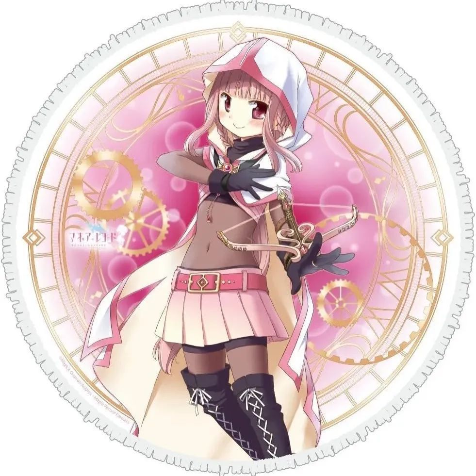マギアレコード 魔法少女まどかマギカ外伝 いろは ver. ラウンドタオル 直径約1500mm