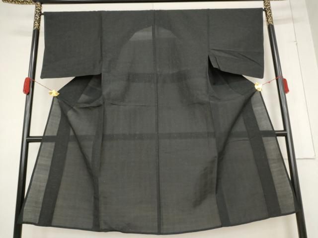 平和屋着物＊夏物 男性 紗紬 霞文 正絹 AABB0567st