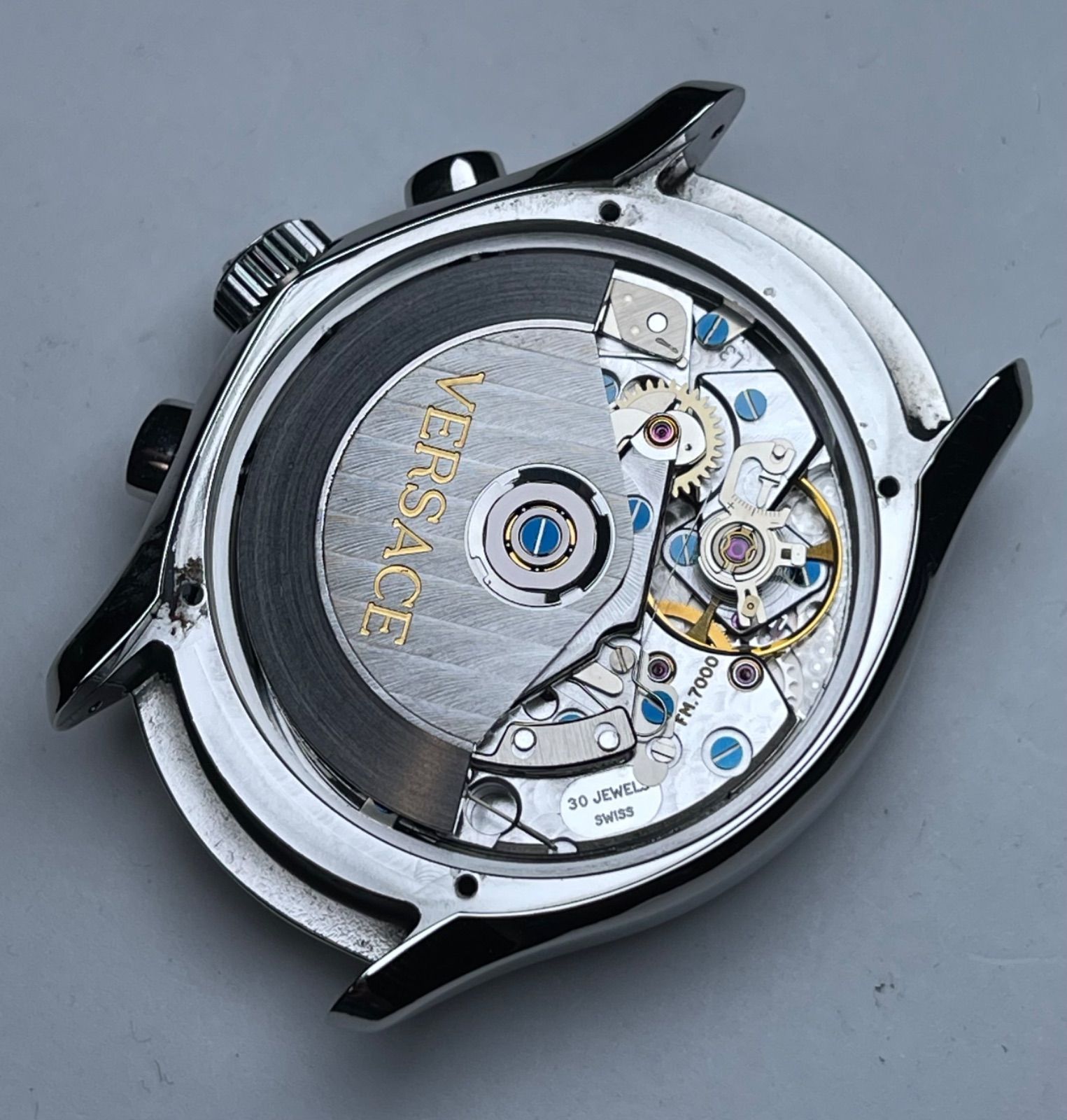 中古 ジャンニ ヴェルサーチ GAINNI VERSACE クロノグラフ4198/00AC FM