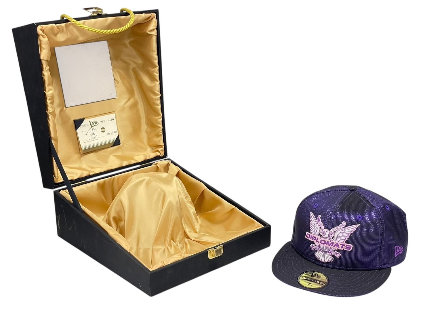 NEW ERA ニューエラ CAPTURE THE FLAG Dipset DIPLOMATS ディプセット ディプロマッツ 2004年 50周年記念 世界288個 ベースボールキャップパープル 4b007370