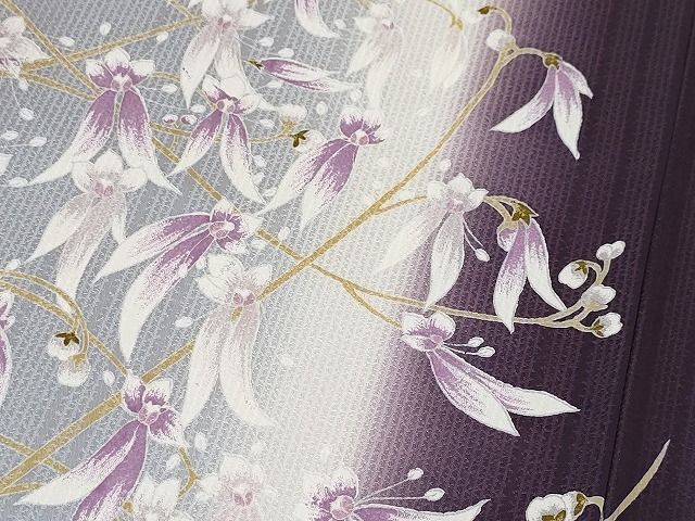 平和屋本店□極上 訪問着 雪の下 ユキノシタ 暈し染め 逸品 未使用