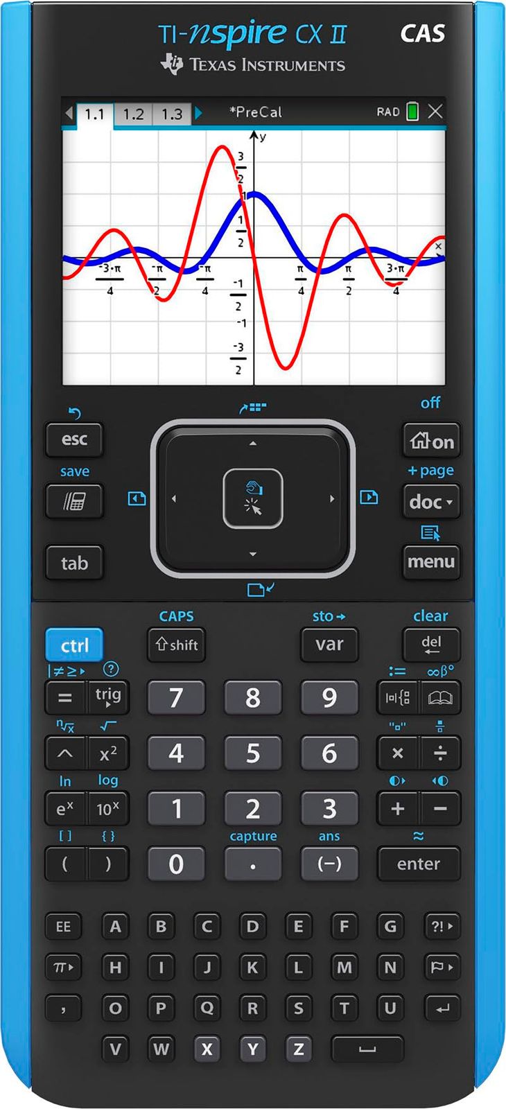 Texas Instruments テキサス インスツルメンツ TI-Nspire CX II CAS カラーグラフ計算機 学生用ソフトウェア付き PC|Mac