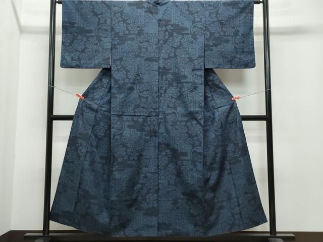 平和屋着物●結城紬　100亀甲　風景花文　正絹　逸品　未使用　AABH0609fy 平和屋着物○結城紬 100亀甲 吉祥花文 正絹 逸品 CAAR8393vf - メルカリ