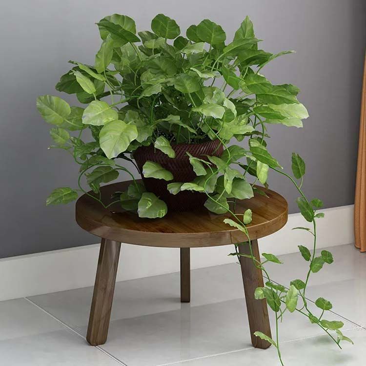 植物台 置き台 植木鉢置き 木製 鉢植え スツール型 かわいい