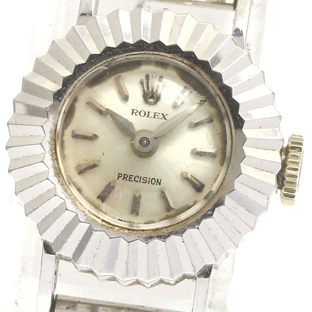 ロレックス ROLEX 2192 プレシジョン K18WG Cal.1401 手巻き レディース_884328