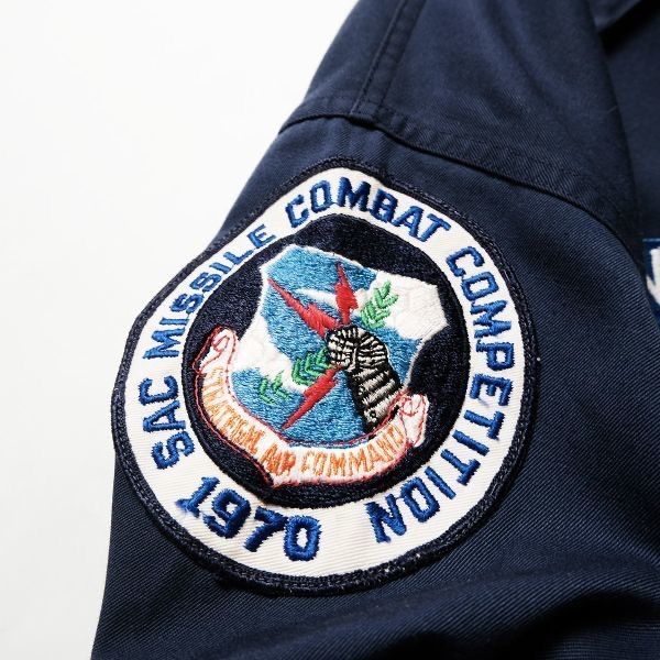 60's 70's 米軍実物 USAF ミサイルコンバットクルーシャツ (16 1