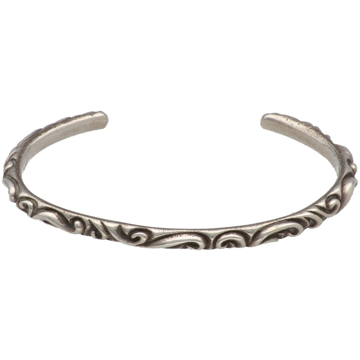 CHROME HEARTS クロムハーツ スクロールバングル SV925 シルバー ブレスレット 24014848 RS