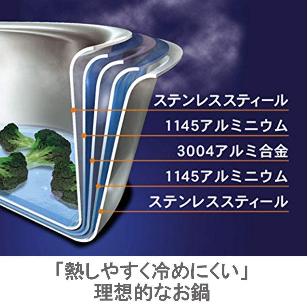 キッチン・食器 【送料無料 】PatternName: 両手鍋 24cm ビタクラフト 両手鍋 オレゴン 24cm レシピ付 8673 シルバー