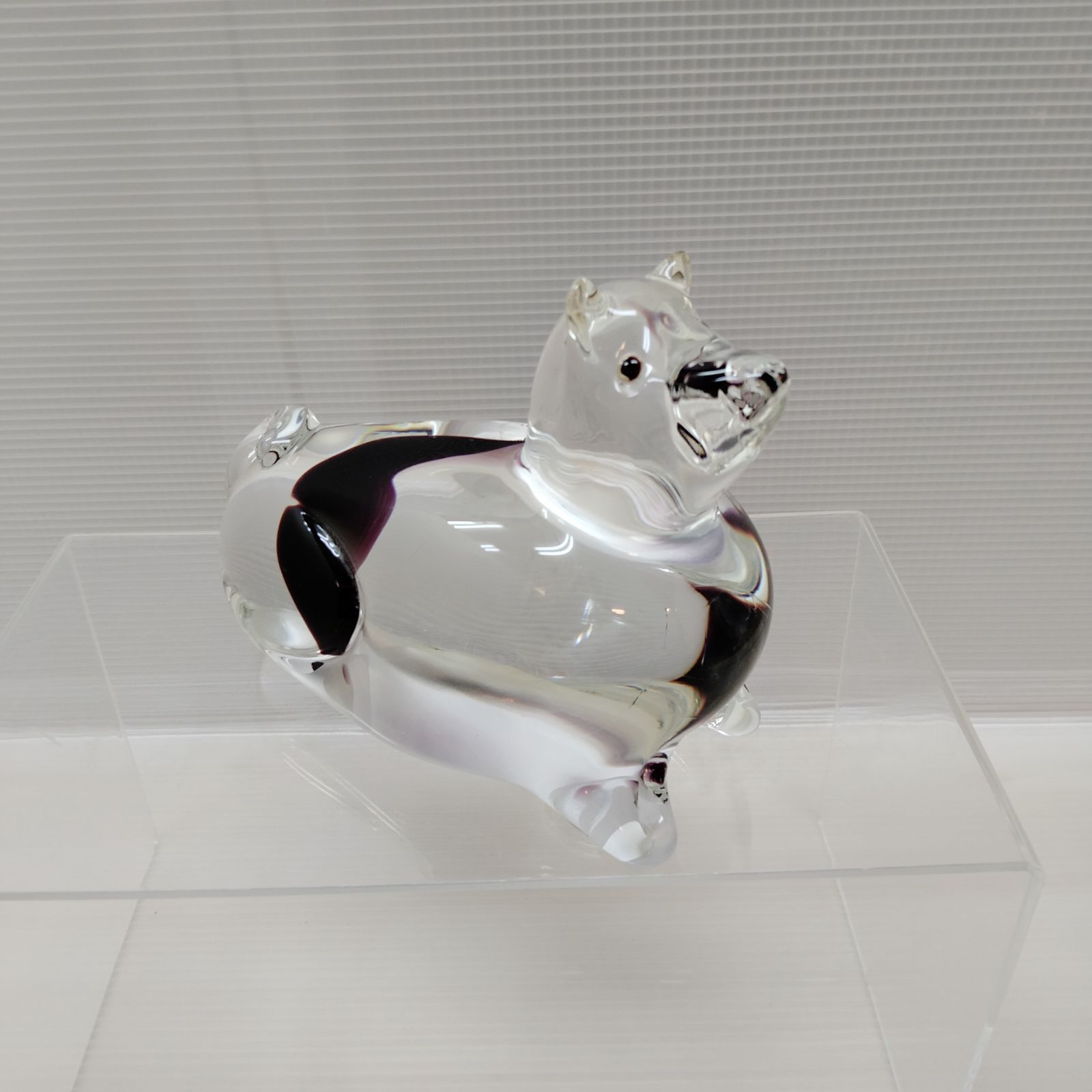 Multi Glass マルティグラス　ガラス　犬　ペーパーウェイト　置物　インテリア